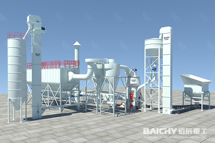 時(shí)產(chǎn)5-8噸礦渣磨粉生產(chǎn)線工藝介紹