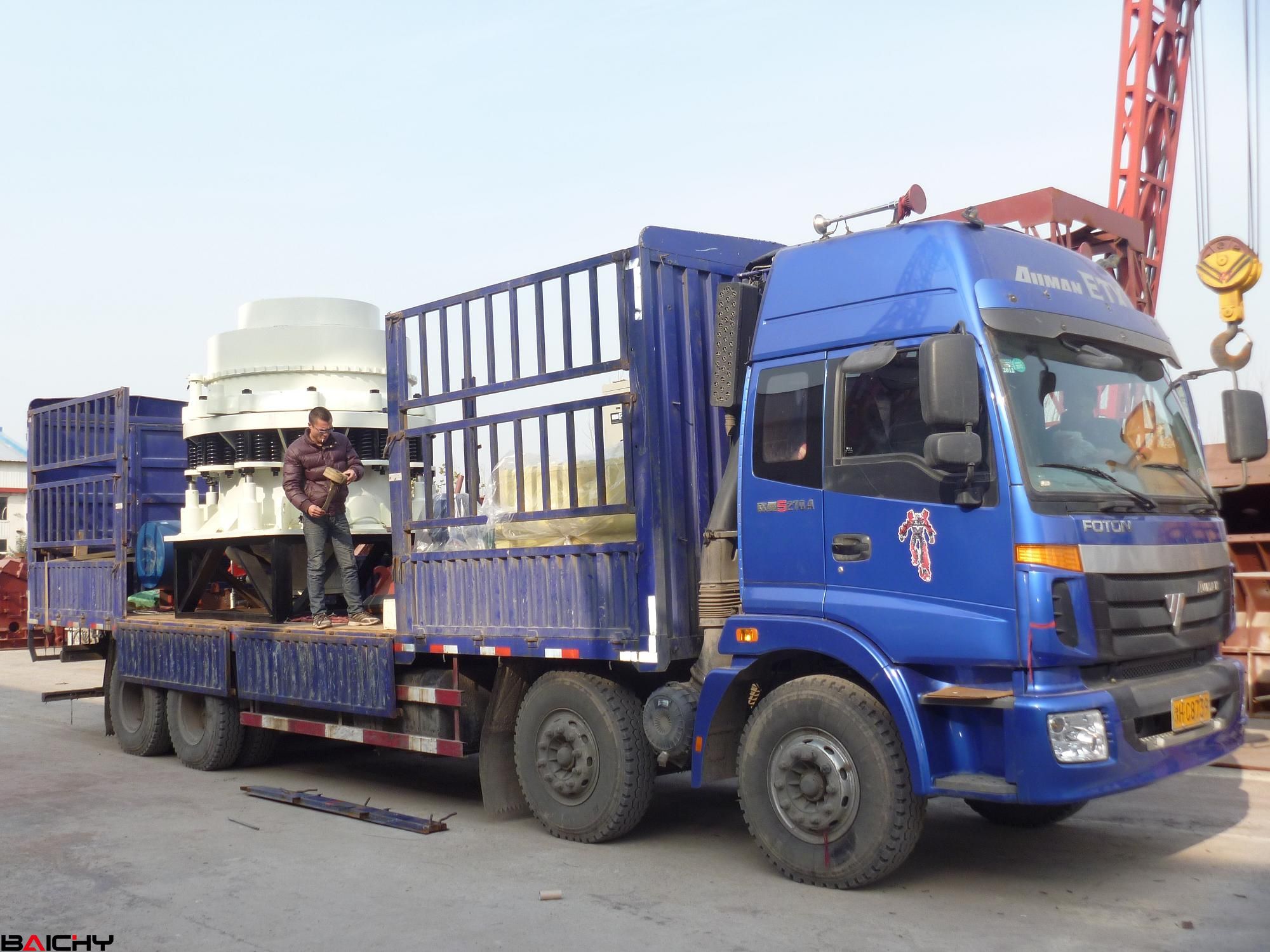 圓錐破碎機(jī)PYB-1750發(fā)往青海玉樹