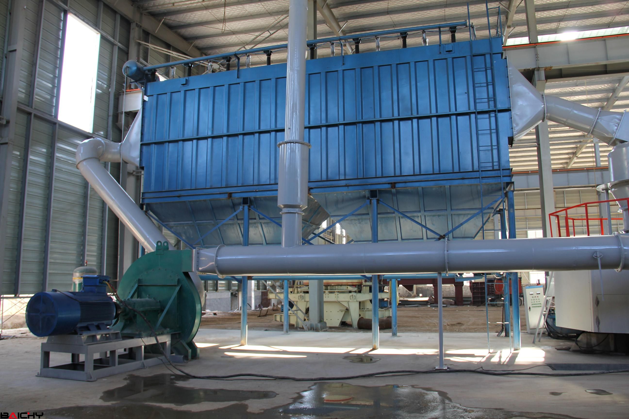 雙動力高壓磨粉機安裝調(diào)試現(xiàn)場